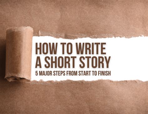 How To Write A Short Story From Start To Finish