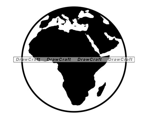 Africa Globe Svg Planet Svg Earth Svg Africa Cut Files Etsy