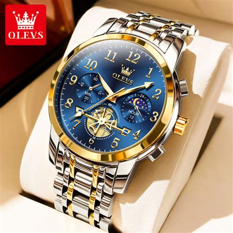 Olevs New Quartz Watch For Men High Quality Multifunctional