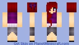 Purple Girl Minecraft Skin