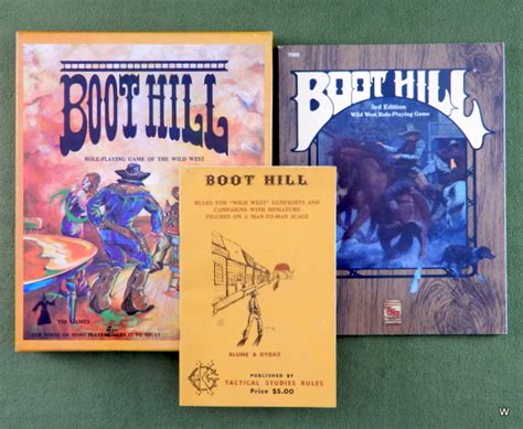 Boot Hill 1st Ed 1975 Simple And Freeform Early Tsr Rpg Waynes Books