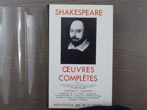 Oeuvres complètes Tome II Comédies II Tragédies par SHAKESPEARE