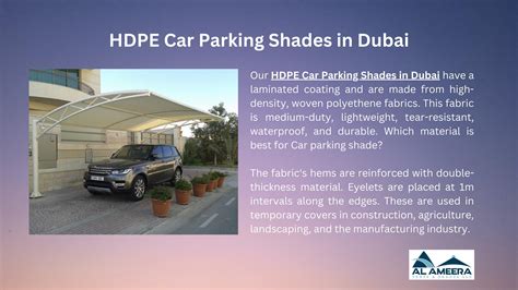 Hdpe Car Parking Shades In Dubai Al Ameera Tents And Shades Dubai Uae