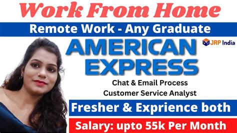 American Express Hiring Freshers Work From Home Chat Email Customer