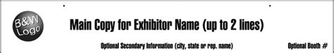 Wholesale Booth Signs