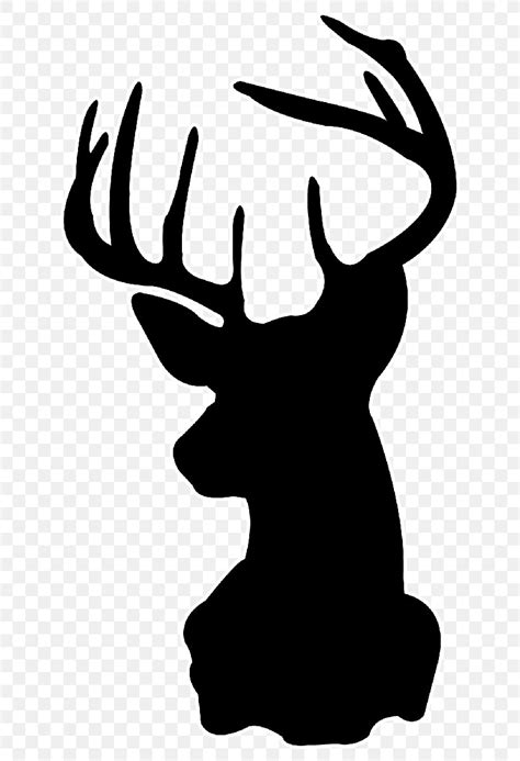 White Tailed Deer Silhouette Stencil Drawing Png 700x1200px Deer