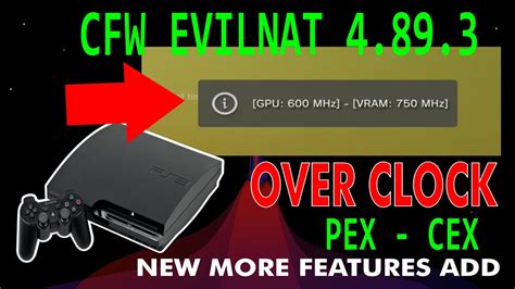 Ps Cfw Evilnat Pex Cex Over Clock More New Features Off