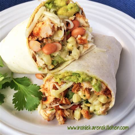 Spicy Grilled Chicken And Bean Burritos With Sweet White Corn Salsa Karen Mangum Nutrition