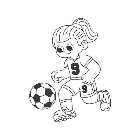 Vetores E Ilustrações De Futebol Colorir Para Download Gratuito🌦