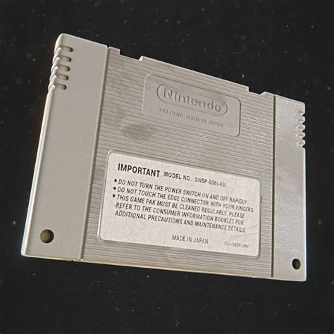 Nintendo Snes Cartridge - Finished Projects - Blender Artists Community