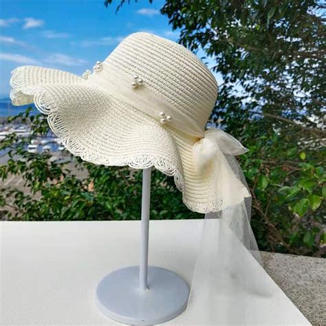 Womens Beach Straw Sun Hat Large Ladies Foldable And Packable Floppy