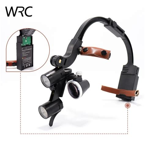 Dental Led Headlight Binocular Loupes 2 5x 3 5x Headband Ajustable 5w