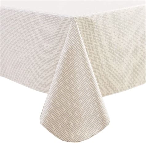 Vinyl Tablecloth With Flannel Backed Waterproof Oil Proof Pvc Table Cloth Wipeable