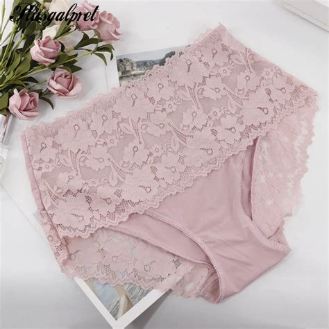 Plusgalpret Culotte Taille Haute En Dentelle Pour Femme Lingerie