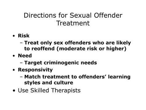 Ppt What Works Effective Interventions With Sex Offenders Powerpoint