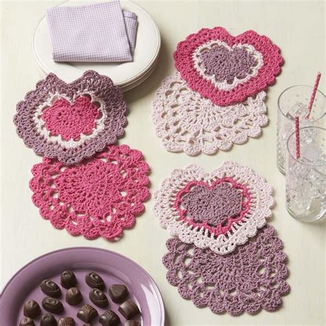 Lovely Lace Heart Doilies Free Crochet Pattern Crochet Kingdom