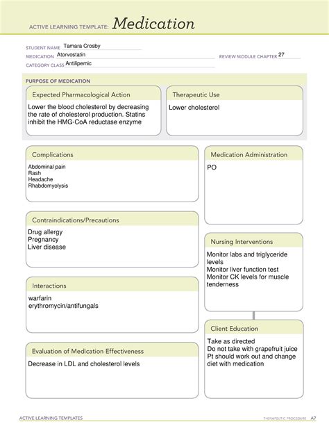 Pharm Alt 1 Active Learning Template Active Learning Templates