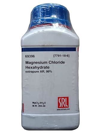 Srl Magnesium Chloride Hexahydrate Extrapure Ar Grade Gm Cas