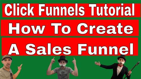 Click Funnel Tutorial How To Create A Sales Funnel YouTube