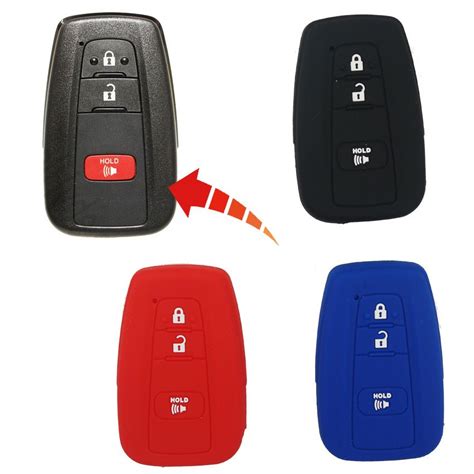 For Toyota Prius 2016 2017 Three 3 Buttons Car Key Fob Silicone Case