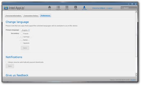 Intel AppUp 3.10.1 - Download, Review, Screenshots