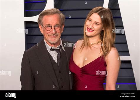 Steven Spielberg and his daughter Sasha Spielberg attend the Vanity ...