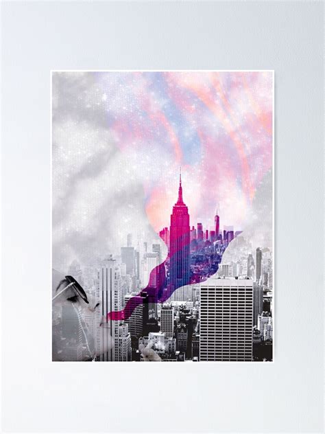 New York City Girl Poster By Mad Creates Redbubble