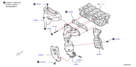 Nissan Rogue Cover Exhaust Manifold Service File C 16590 JG33A