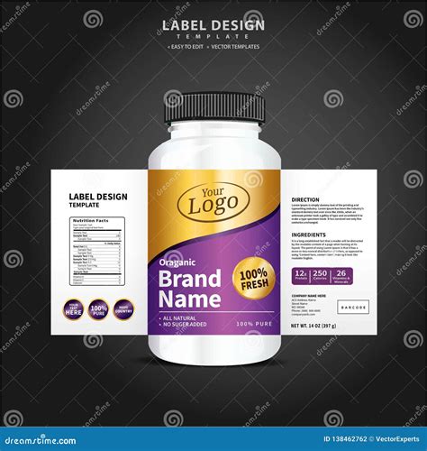 Bottle Label, Package Template Design, Label Design, Mock Up Design ...