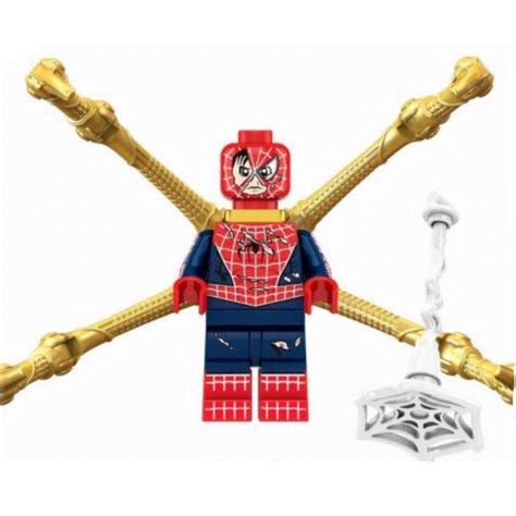 Boneco Blocos De Montar Homem Aranha Teia Dourada Damaged No Shoptime