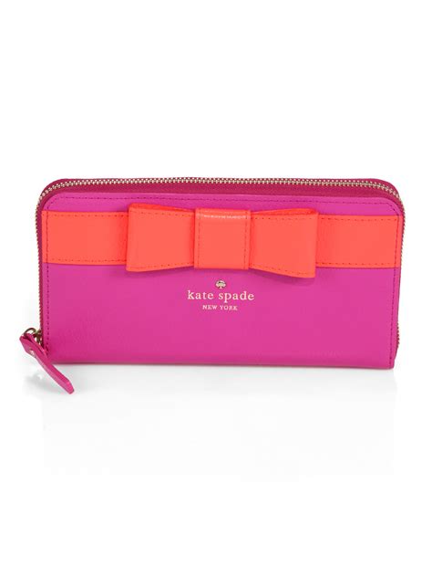 Kate Spade Kirk Park Lacey Wallet In Purple Lyst