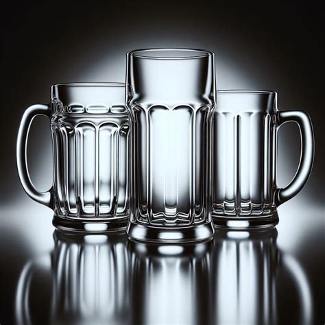 Elegant Glass Beer Mugs: Crafted Beauty and Timeless Charm | AI Art ...