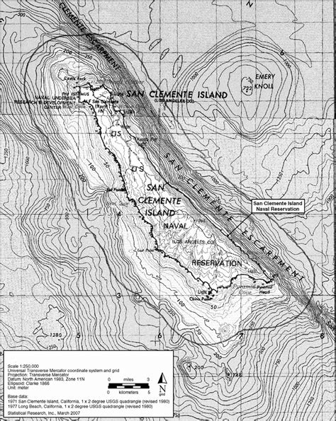 Map of San Clemente Island. | Download Scientific Diagram