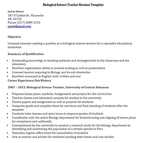 10 Teacher Resume Template Teacher Resume Template Teacher Resume Resume Template