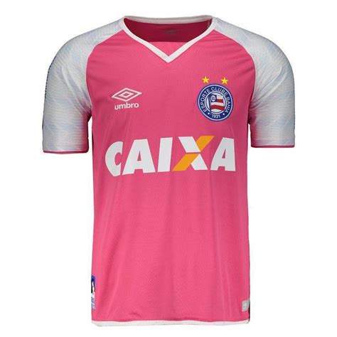 Camisa Umbro Bahia Goleiro Rosa Futfanatics