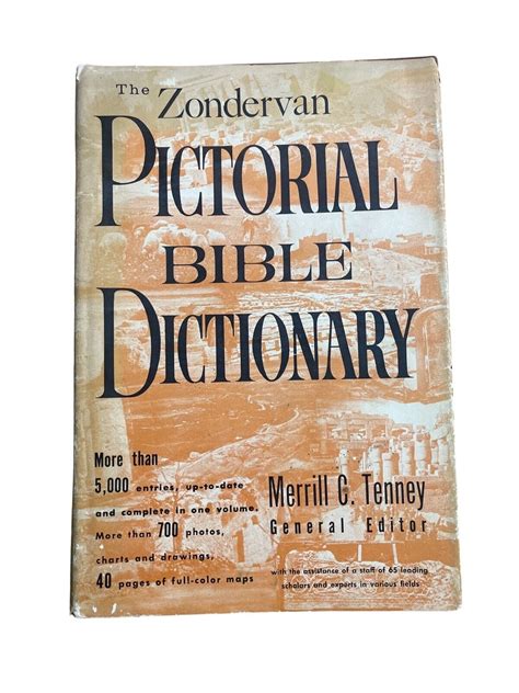 Pictorial Bible Dictionary The Zondervan By Merrill Chapin Tenney 1969