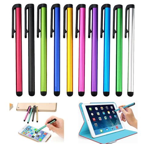 Affordable Variety 10x Universal Metal Stylus Touch Screen Pen For