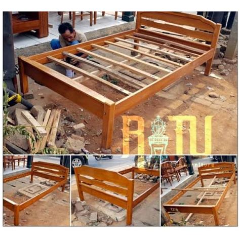 Jual Tempat Tidur Atau Ranjang Dipan Kayu Jati Shopee Indonesia