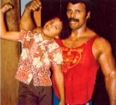 Rare And Adorable Childhood Photos Of Dwayne The Rock” Johnson Posing