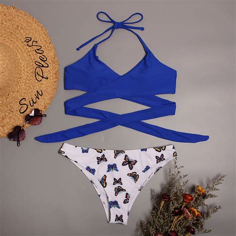 Summer Women S Swimwear Bikini Set Printing Ba Vicedeal