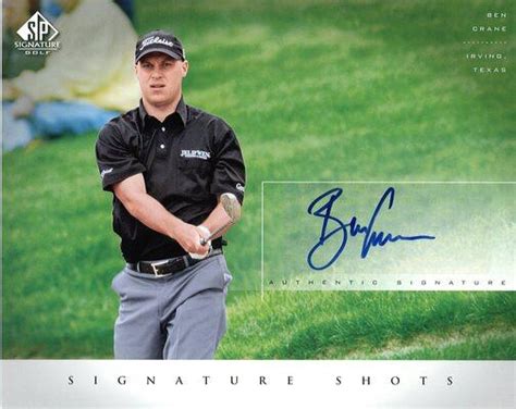 Mint Upper Deck Sp Signature Golf Ben Crane Signature Shots