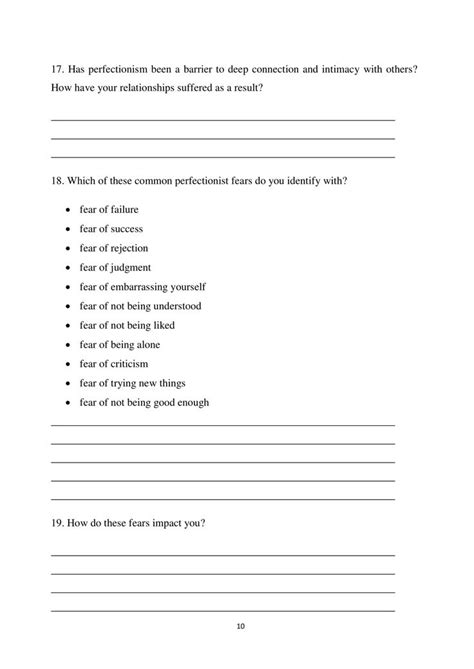 Overcome Perfectionism Procrastination Worksheets Payhip Writing