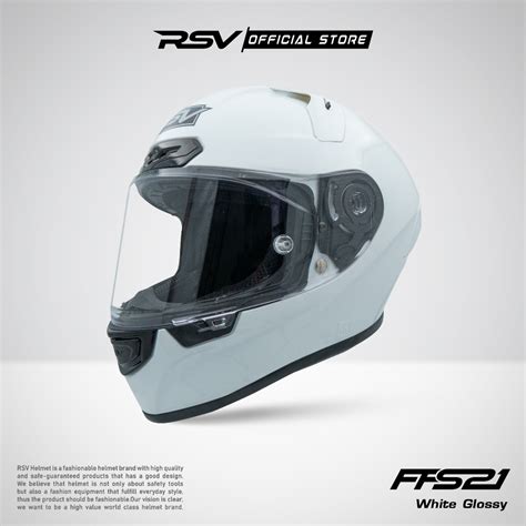 Jual Helm Rsv Ffs White Glossy Shopee Indonesia