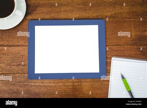 View Of A Blue Tablet Stock Photo Alamy