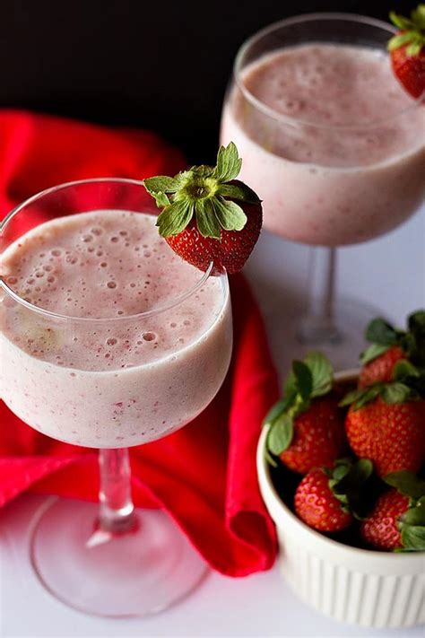 Healthy Strawberry Milkshake Recipe Unicorns In The Kitchen