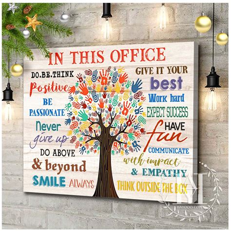 Best Teamwork Inspiration Poster Canvas For Office Decor In This Office ...