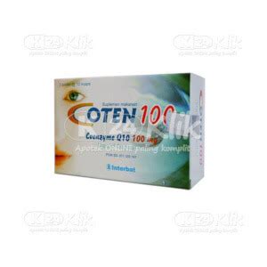 Coten 100 Mg Kapsul Manfaat Dosis Efek Samping