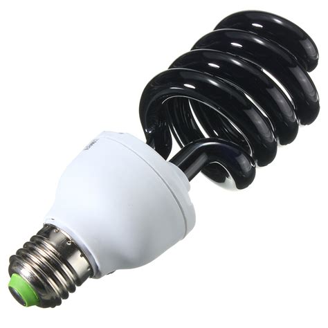 Uv Ultraviolet Spiral Low Energy Saving Cfl Light Bulb E Screw Black