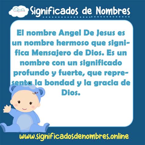 Significado De Angel De Jesus Apodos Origen Y M S