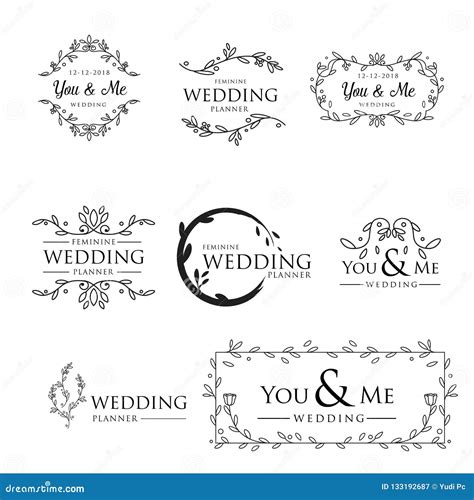 Wedding Logo Design Template. Initials Letter BM Wedding Logo. Feminine ...